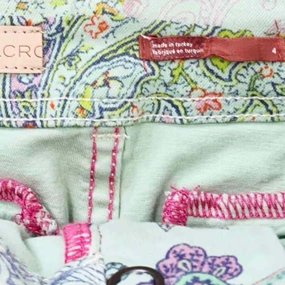 NWT Anthropologie Pilcro Paisley Patchwork Denim Mini Skirt - Picture 5 of 8
